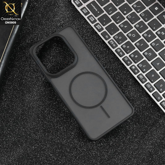 Infinix Hot 50i - Black - New Fine Premium Soft TPU Side Bordered Semi Transparent Case