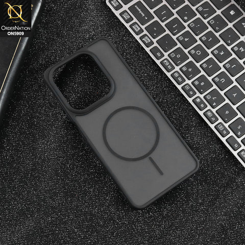 Infinix Hot 50i - Black - New Fine Premium Soft TPU Side Bordered Semi Transparent Case