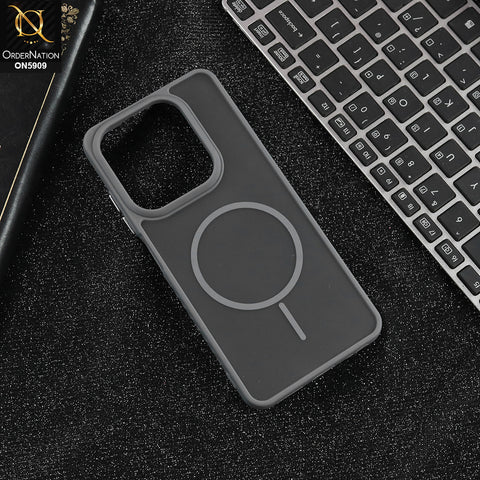 Itel P55 4G - Gray - New Fine Premium Soft TPU Side Bordered Semi Transparent Case