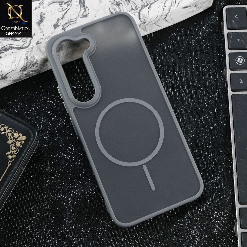 Tecno Spark 40 Pro Cover - Gray - New Fine Premium Soft TPU Side Bordered Semi Transparent Case