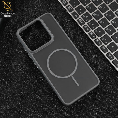 Tecno Spark Go 2023 - Gray - New Fine Premium Soft TPU Side Bordered Semi Transparent Case