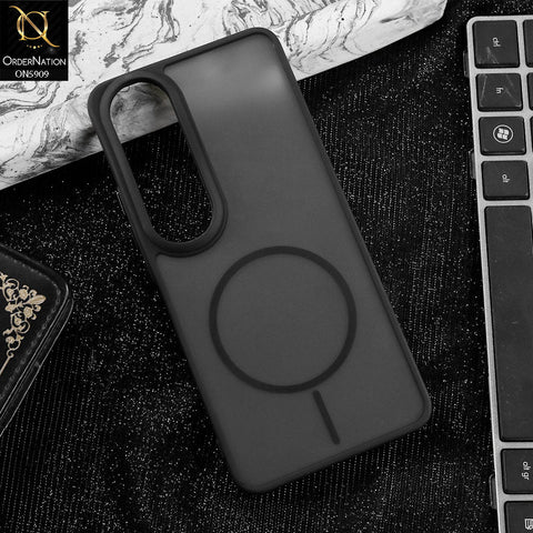 Vivo V50 Lite Cover - Black - New Fine Premium Soft TPU Side Bordered Semi Transparent Case