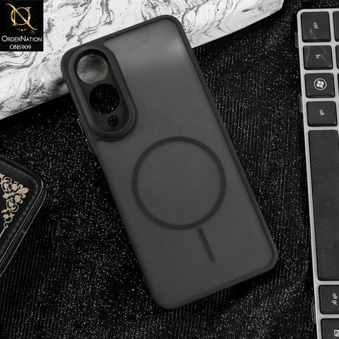 Vivo Y28 5G Cover - Black - New Fine Premium Soft TPU Side Bordered Semi Transparent Case