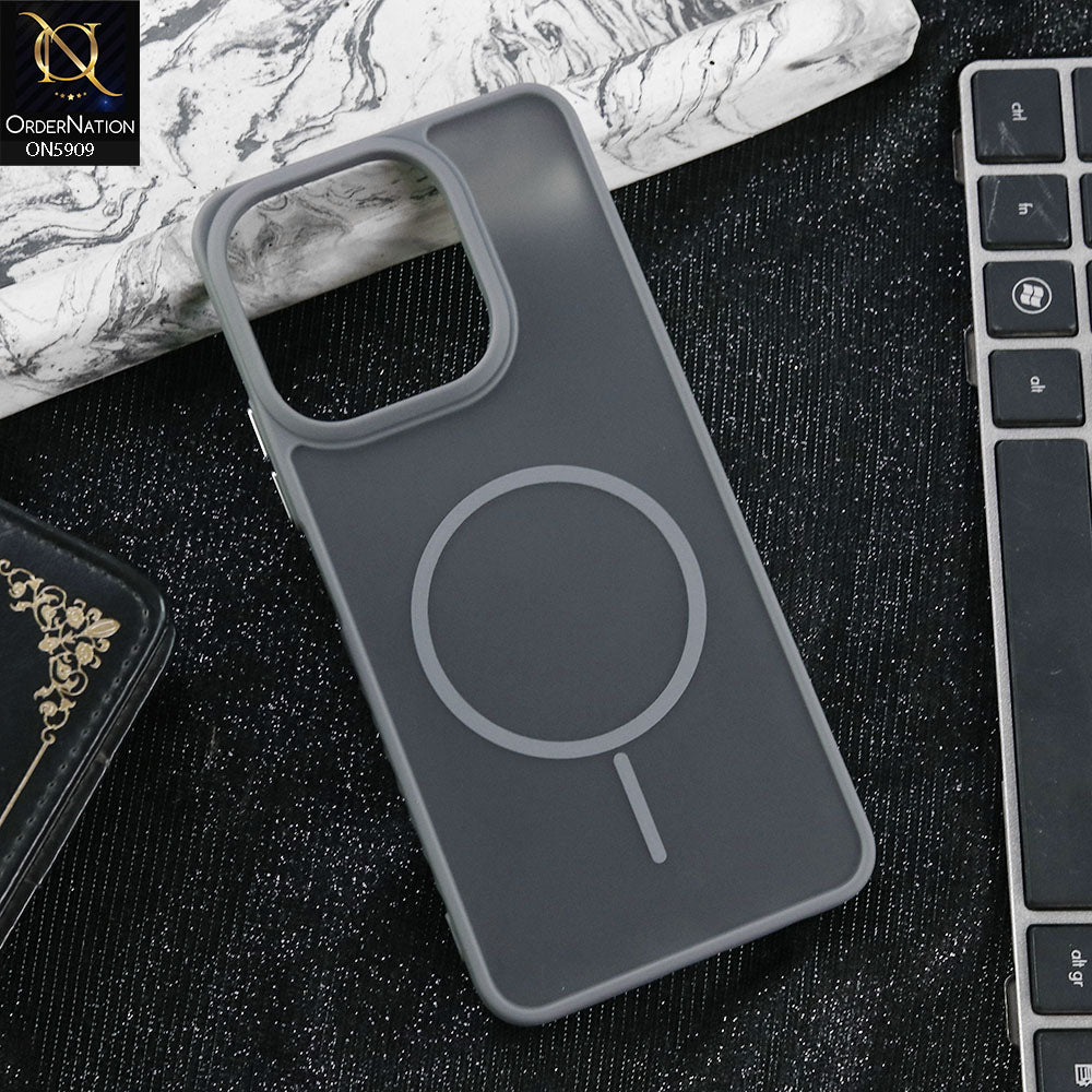 Vivo Y28 4G Cover - Gray - New Fine Premium Soft TPU Side Bordered Semi Transparent Case