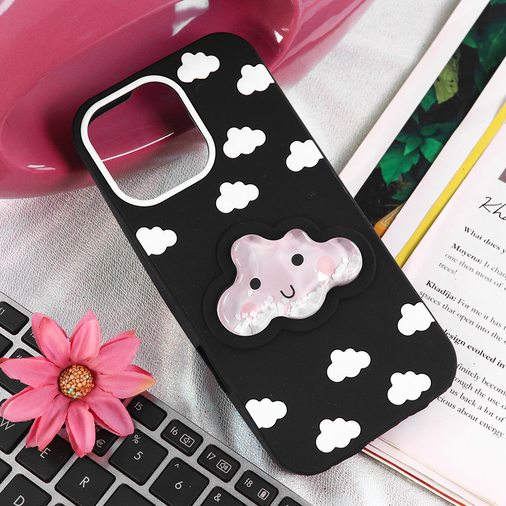 iPhone 16 Pro Max - Black - New HIgh Qulaity Trendy 3D Liquid Gel Soft Case