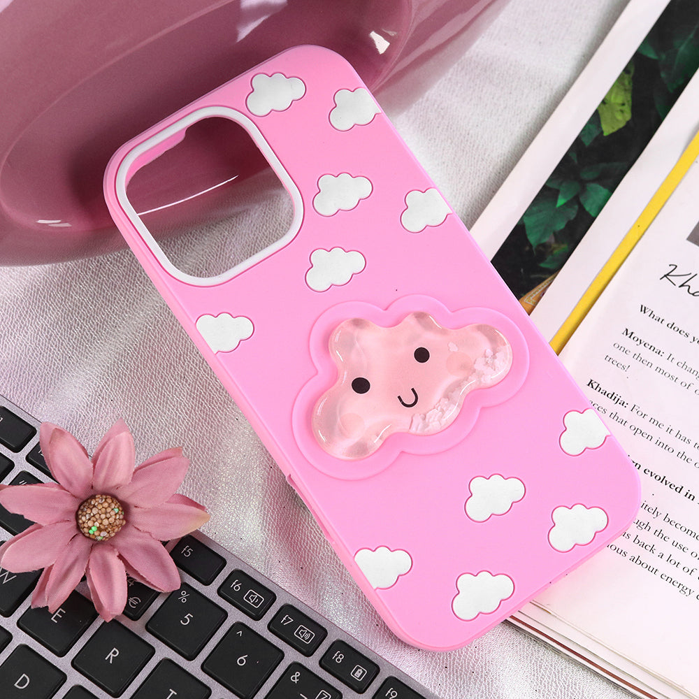 iPhone 16 Pro Max - Pink - New HIgh Qulaity Trendy 3D Liquid Gel Soft Case