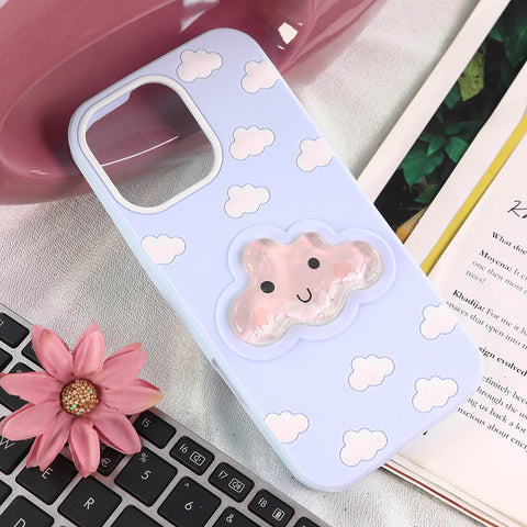 iPhone 16 Pro Max - Sky Blue - New HIgh Qulaity Trendy 3D Liquid Gel Soft Case