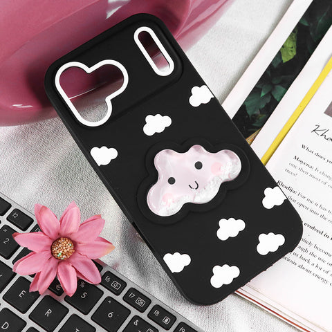 iPhone 17 Pro Max - Black - New HIgh Qulaity Trendy 3D Liquid Gel Soft Case
