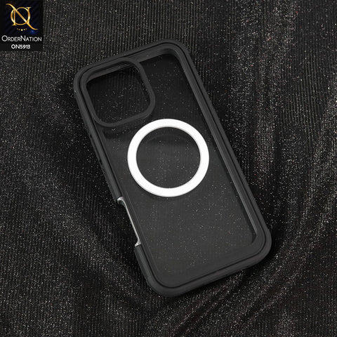 iPhone 16 Pro Max Cover - Black - New Premium Quality Pc Shell Case With MagSafe And FingerPrint Supported