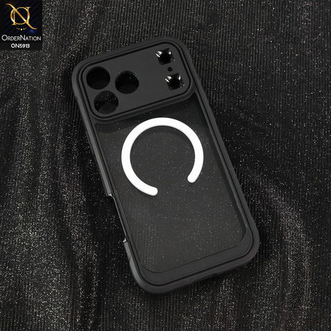 iPhone 17 Pro Max Cover - Black - New Premium Quality Pc Shell Case With MagSafe And FingerPrint Supported