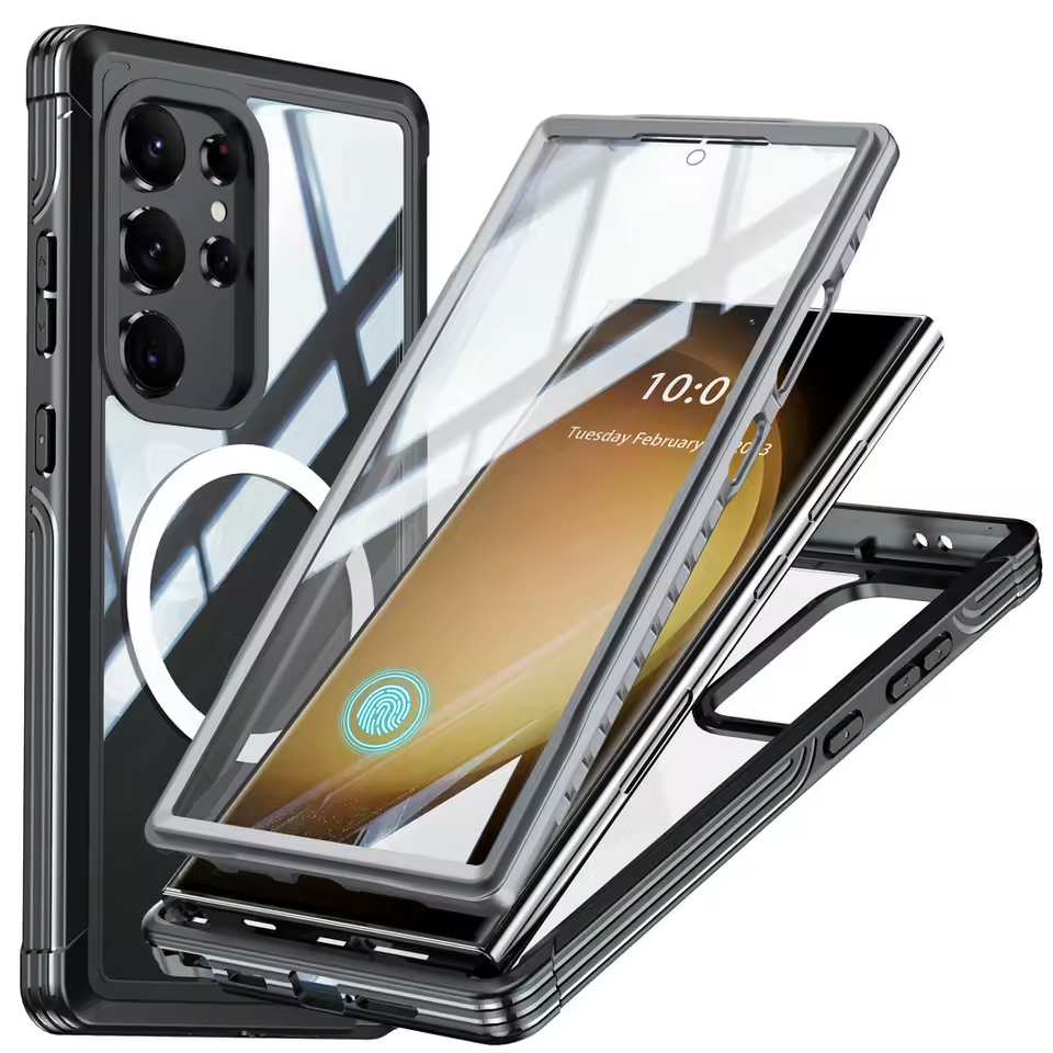 Samsung Galaxy S24 Ultra Cover - Black - New Premium Quality Pc Shell Case With MagSafe And FingerPrint Supported