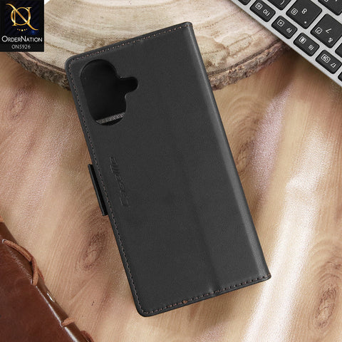 iPhone 17 Cover - Black -  CaseMe Premium High Quality Wallet Magnetic Suede Leather Case