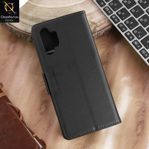 Samsung Galaxy A13 Cover - Black -  CaseMe Premium High Quality Wallet Magnetic Suede Leather Case