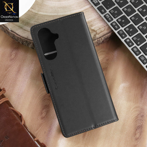 Samsung Galaxy A26 Cover - Black -  CaseMe Premium High Quality Wallet Magnetic Suede Leather Case