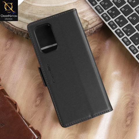 Samsung Galaxy A33 5G Cover - Black -  CaseMe Premium High Quality Wallet Magnetic Suede Leather Case