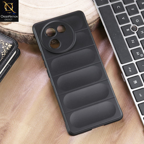Vivo V30e Cover - Black - New Flexible TPU Mobile Phone Back Cover Scratch Proof Phone Protective Case