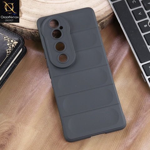 Vivo V40 Cover - Gray - New Flexible TPU Mobile Phone Back Cover Scratch Proof Phone Protective Case