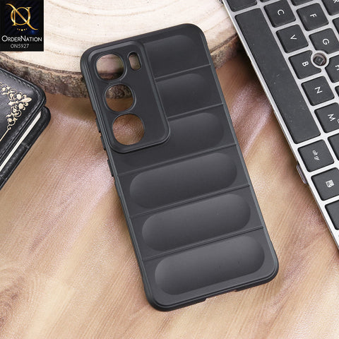 Vivo Y300 Cover - Black - New Flexible TPU Mobile Phone Back Cover Scratch Proof Phone Protective Case