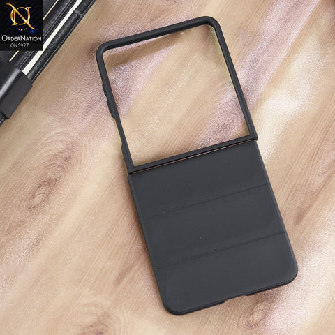 Samsung Galaxy Z Flip 7 Cover - Black - New Flexible TPU Mobile Phone Back Cover Scratch Proof Phone Protective Case