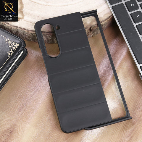 Samsung Galaxy Z Fold 5 5G Cover - Black - New Flexible TPU Mobile Phone Back Cover Scratch Proof Phone Protective Case