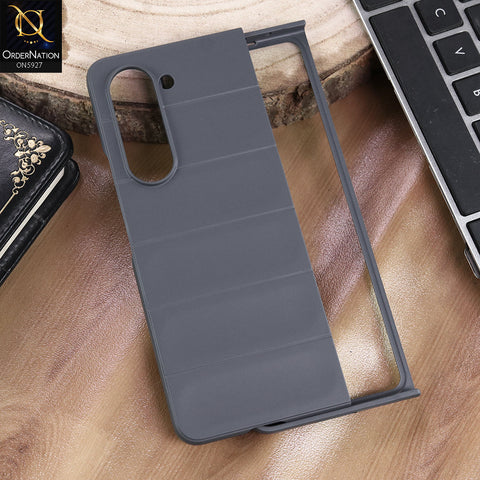 Samsung Galaxy Z Fold 5 5G Cover - Gray - New Flexible TPU Mobile Phone Back Cover Scratch Proof Phone Protective Case