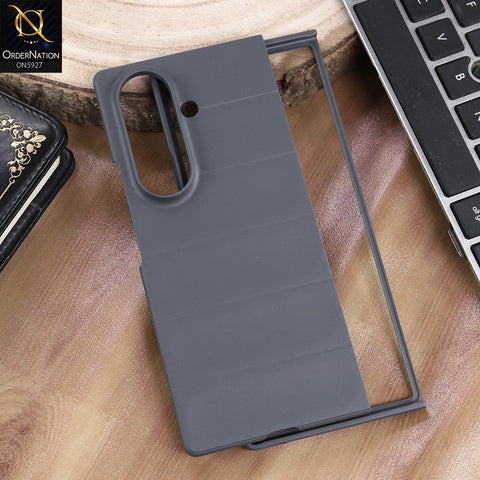 Samsung Galaxy Z Fold 7 Cover - Gray - New Flexible TPU Mobile Phone Back Cover Scratch Proof Phone Protective Case