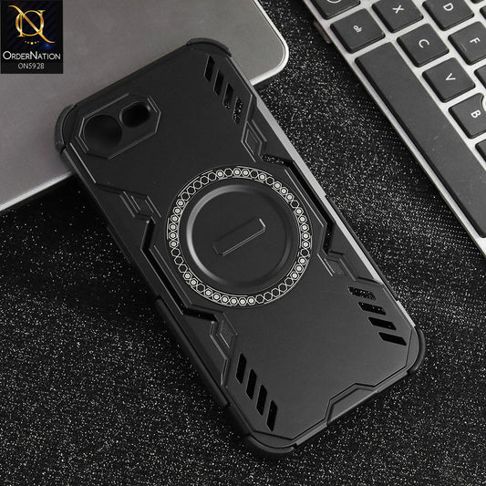iPhone 16e Cover - Black -  New Cooling Non-Slip Shockproof Magsafe Full Coverage Back Cover