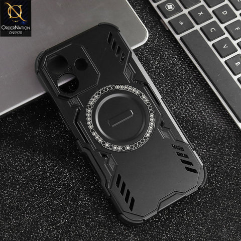 iPhone 17 Cover - Black -  New Cooling Non-Slip Shockproof Magsafe Full Coverage Back Cover