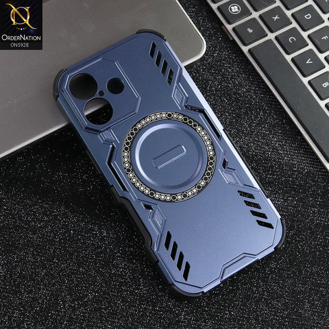 iPhone 17 Cover - Blue - New Cooling Non-Slip Shockproof Magsafe Full Coverage Back Cover