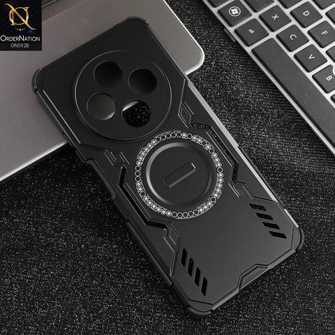 Xiaomi Redmi 14R Cover - Black - New Cooling Non-Slip Shockproof Magsafe Full Coverage Back Cover