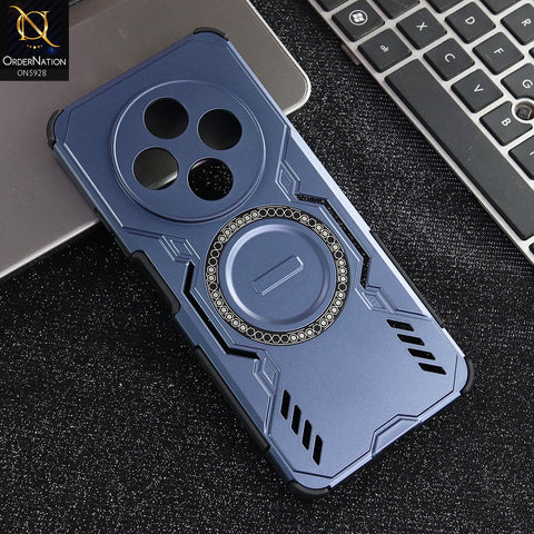 Xiaomi Poco C75 Cover - Blue - New Cooling Non-Slip Shockproof Magsafe Full Coverage Back Cover