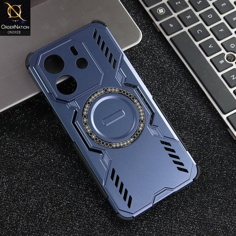 Xiaomi Redmi Note 14 4G Cover - Blue - New Cooling Non-Slip Shockproof Magsafe Full Coverage Back Cover