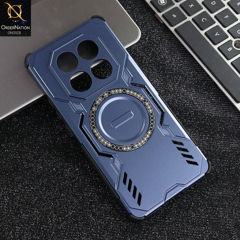 Xiaomi Redmi Note 14 Pro 4G Cover - Blue - New Cooling Non-Slip Shockproof Magsafe Full Coverage Back Cover