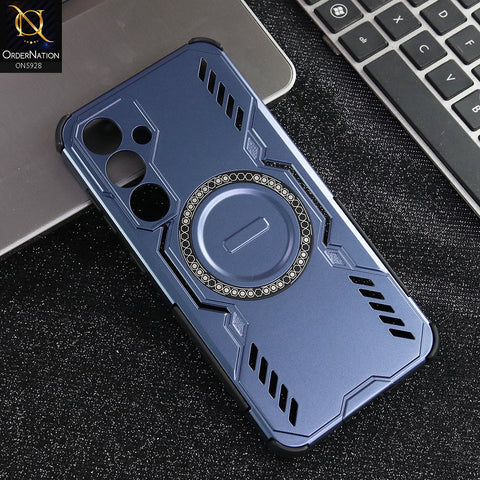 Samsung Galaxy S24 FE Cover - Blue - New Cooling Non-Slip Shockproof Magsafe Full Coverage Back Cover