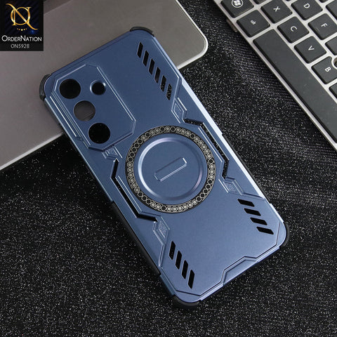 Samsung Galaxy S25 FE Cover - Blue - New Cooling Non-Slip Shockproof Magsafe Full Coverage Back Cover