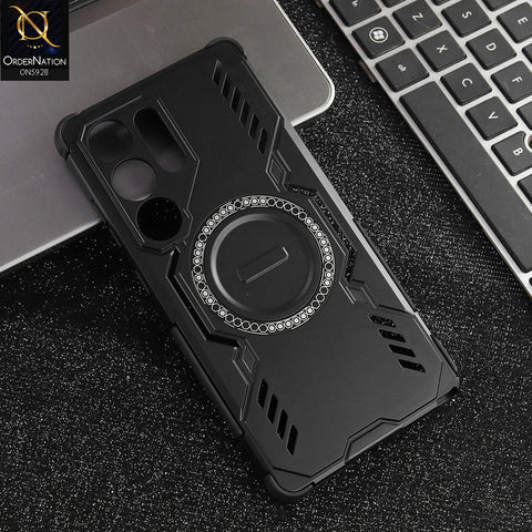 Samsung Galaxy S25 Ultra Cover - Black -  New Cooling Non-Slip Shockproof Magsafe Full Coverage Back Cover