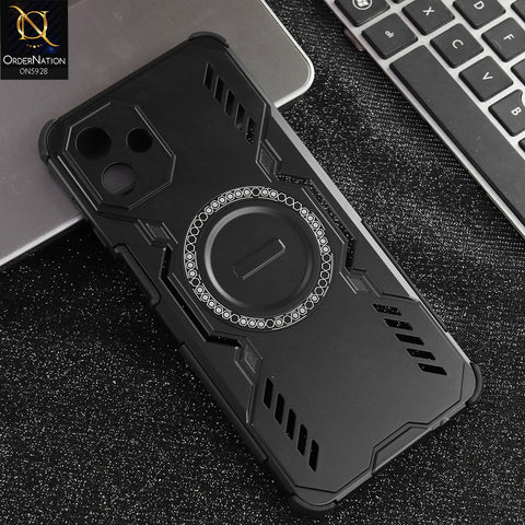 Samsung Galaxy M07 Cover - Black -  New Cooling Non-Slip Shockproof Magsafe Full Coverage Back Cover