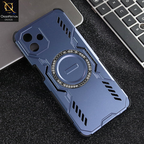 Samsung Galaxy M07 Cover - Blue - New Cooling Non-Slip Shockproof Magsafe Full Coverage Back Cover