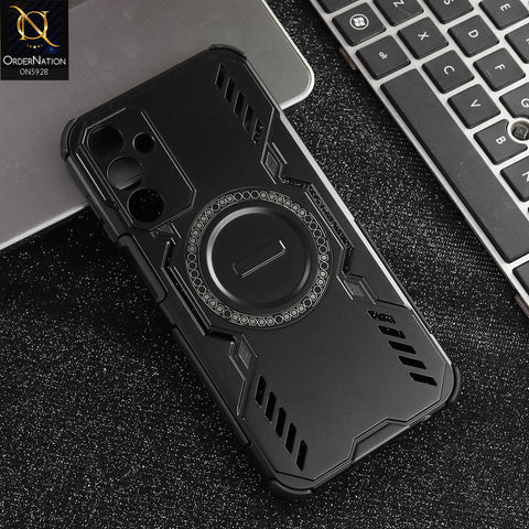 Samsung Galaxy A15 4G Cover - Black -  New Cooling Non-Slip Shockproof Magsafe Full Coverage Back Cover