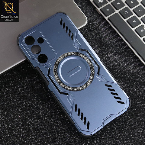 Samsung Galaxy A25 5G Cover - Blue - New Cooling Non-Slip Shockproof Magsafe Full Coverage Back Cover