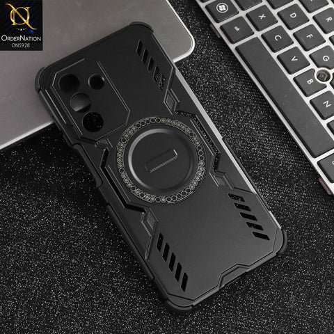 Samsung Galaxy A26 Cover - Black -  New Cooling Non-Slip Shockproof Magsafe Full Coverage Back Cover