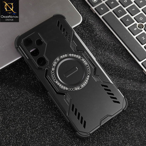 Samsung Galaxy A55 Cover - Black -  New Cooling Non-Slip Shockproof Magsafe Full Coverage Back Cover