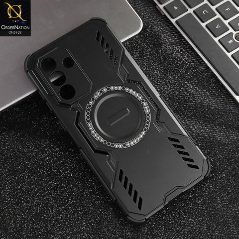 Samsung Galaxy A56 Cover - Black -  New Cooling Non-Slip Shockproof Magsafe Full Coverage Back Cover