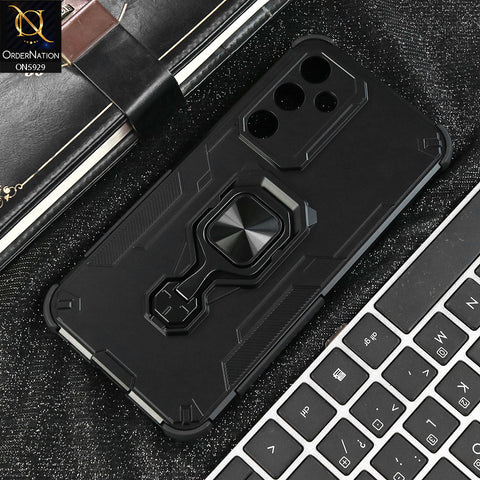 Samsung Galaxy A16 5G Cover - Black - New High Grade Quality Armor Case With Metal Ring And KickStand
