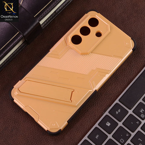 Samsung Galaxy S26 Cover - Orange - New Ultra Punk TPU Shockproof Phone Case with Kickstand And Camera Protection