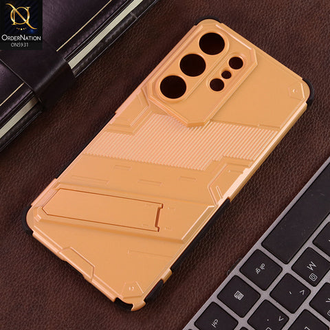 Samsung Galaxy S26 Ultra Cover - Orange - New Ultra Punk TPU Shockproof Phone Case with Kickstand And Camera Protection