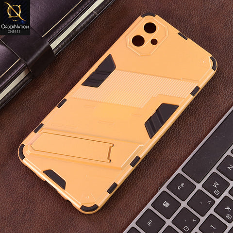 Samsung Galaxy A05 Cover - Orange - New Ultra Punk TPU Shockproof Phone Case with Kickstand And Camera Protection