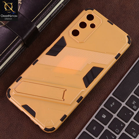 Samsung Galaxy F14 4G Cover - Orange - New Ultra Punk TPU Shockproof Phone Case with Kickstand And Camera Protection