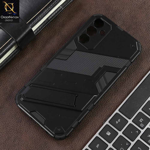 Samsung Galaxy A15 5G Cover - Black - New Ultra Punk TPU Shockproof Phone Case with Kickstand And Camera Protection