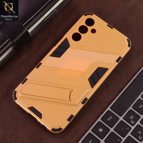 Samsung Galaxy A15 5G Cover - Orange - New Ultra Punk TPU Shockproof Phone Case with Kickstand And Camera Protection
